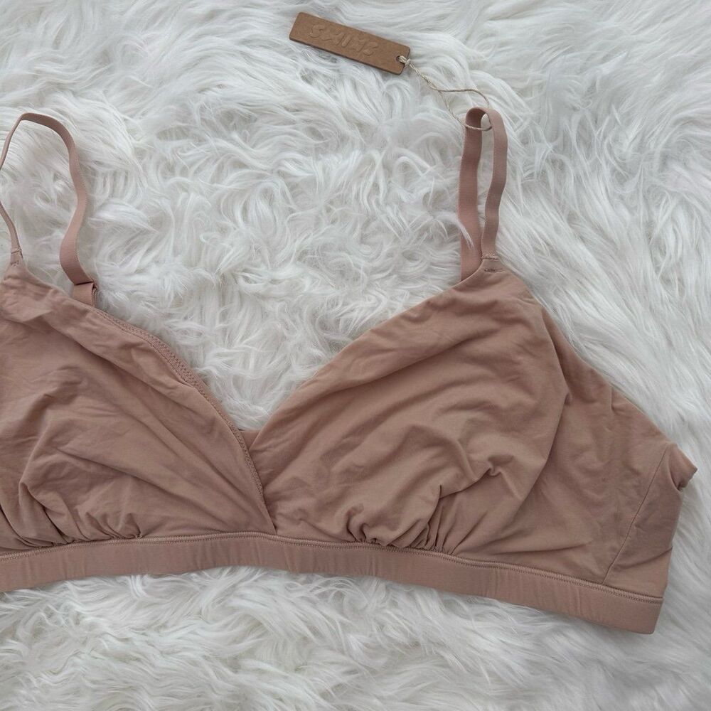 Skims Fits Everybody Crossover Bralette Mica Size 4X - Picture 4 of 9